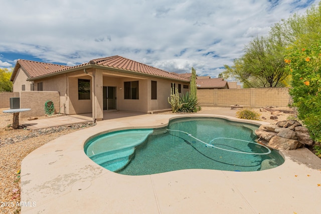 39609 N White Tail Ln, Anthem, AZ 85086 - view of pool with a fenced in pool, a fenced backyard, and a patio