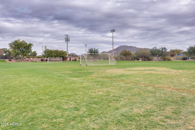 39609 N White Tail Ln, Anthem, AZ 85086 - view of yard featuring a mountain view