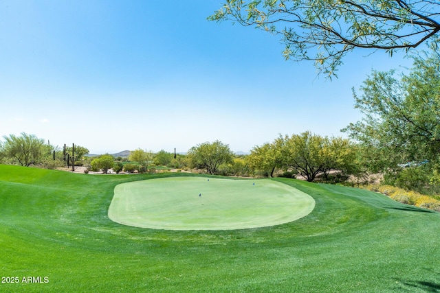 39609 N White Tail Ln, Anthem, AZ 85086 - view of property's community featuring a yard, golf course view, and a mountain view