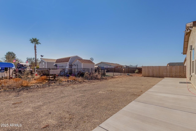 view of yard with a patio area