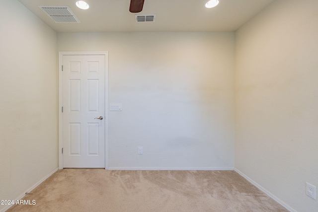 view of carpeted empty room