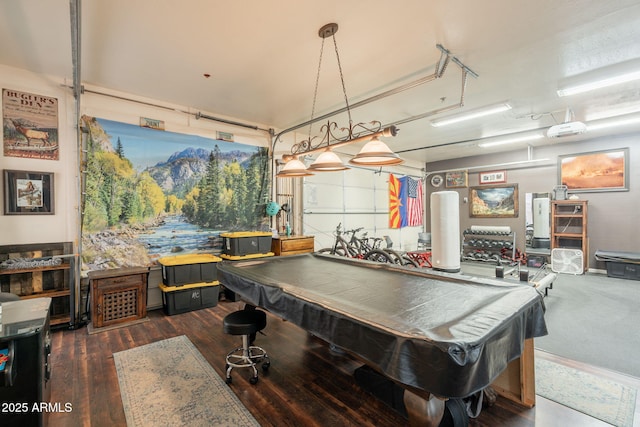 8502 E Santa Catalina Dr, Scottsdale, AZ 85255 - game room with billiards table and dark wood-type flooring