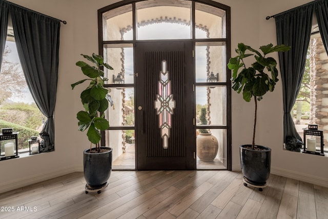 8502 E Santa Catalina Dr, Scottsdale, AZ 85255 - entryway with wood finished floors and baseboards