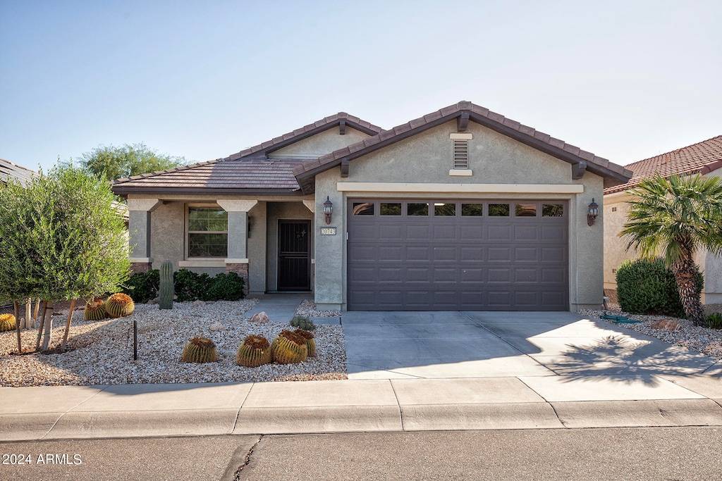 ranch-style house with a garage