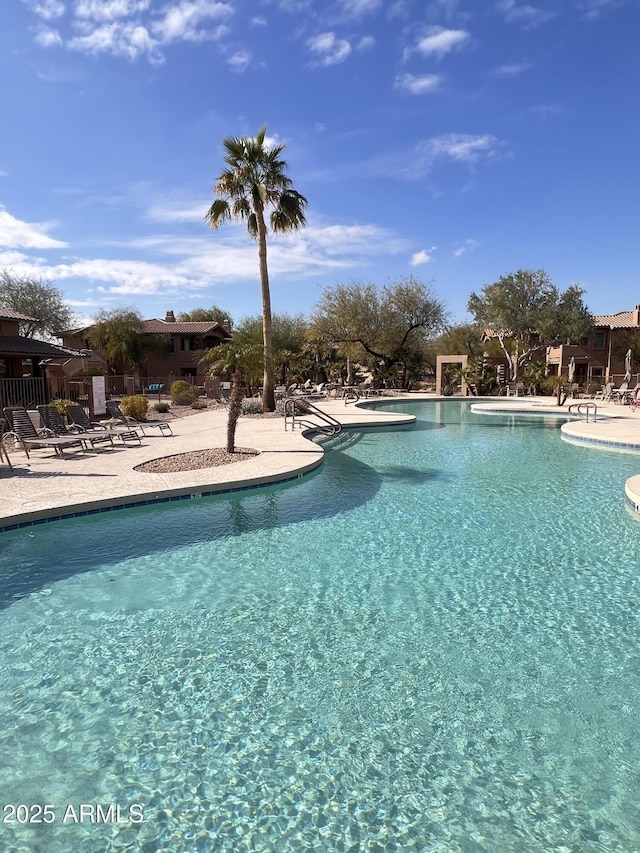 pool featuring a patio