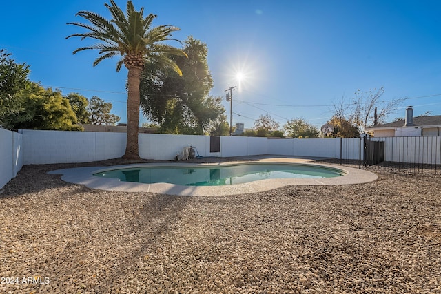 view of pool