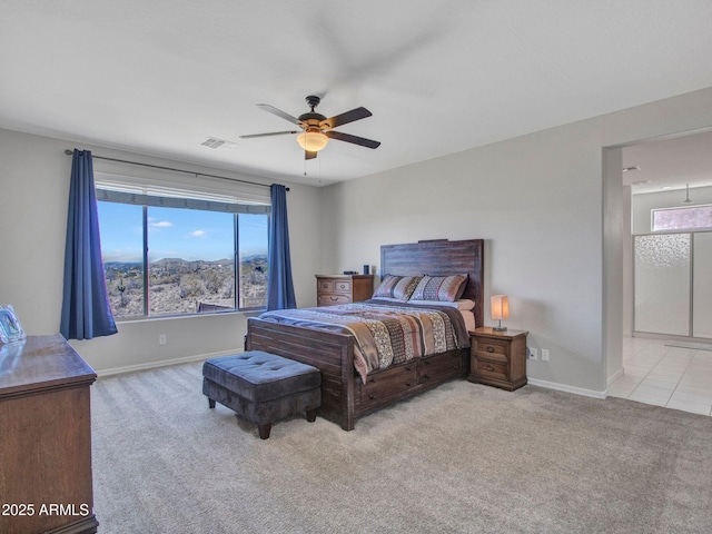 4132 W Tunnel Mine Rd, New River, AZ 85087 - bedroom with carpet, multiple windows, and baseboards