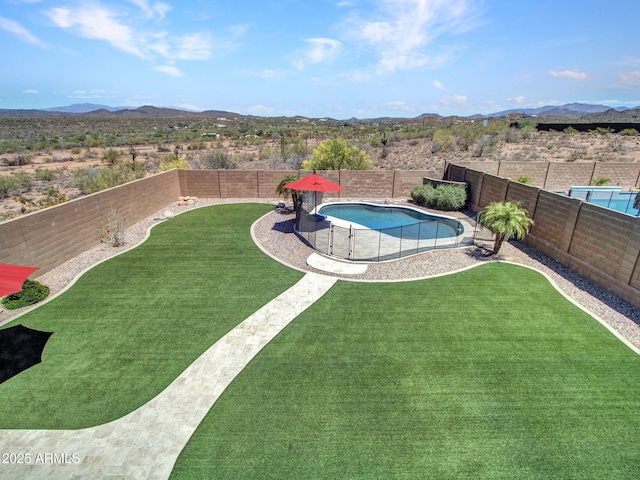 4132 W Tunnel Mine Rd, New River, AZ 85087 - view of yard featuring a mountain view