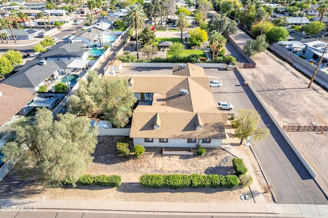 aerial perspective of suburban area