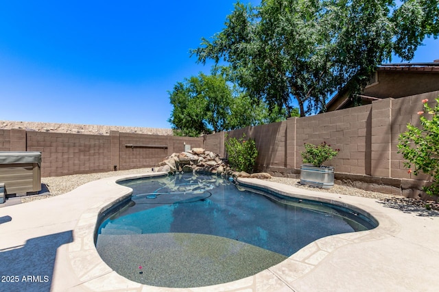 7031 W Lone Tree Trl, Peoria, AZ 85383 - view of pool with a fenced backyard