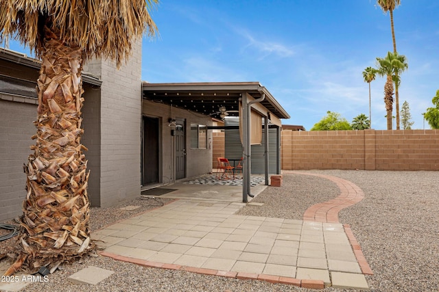 3106 S Extension Rd, Mesa, AZ 85210 - fenced backyard featuring a patio area