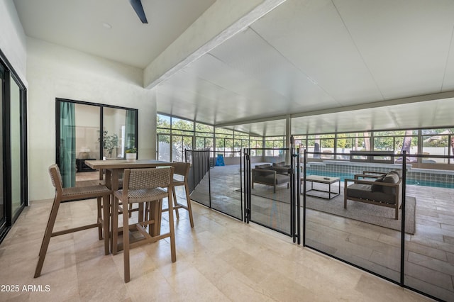 view of sunroom / solarium