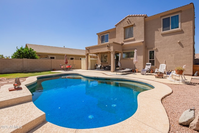 3381 E Canary Way, Chandler, AZ 85286 - view of swimming pool featuring a patio area and a fenced backyard