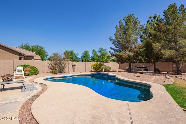 3381 E Canary Way, Chandler, AZ 85286 - view of swimming pool with a patio and a fenced backyard
