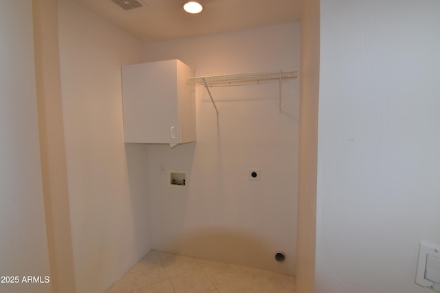2570 E Manzanita St, Apache Junction, AZ 85119 - laundry room with hookup for a washing machine, light tile patterned floors, hookup for an electric dryer, and cabinet space