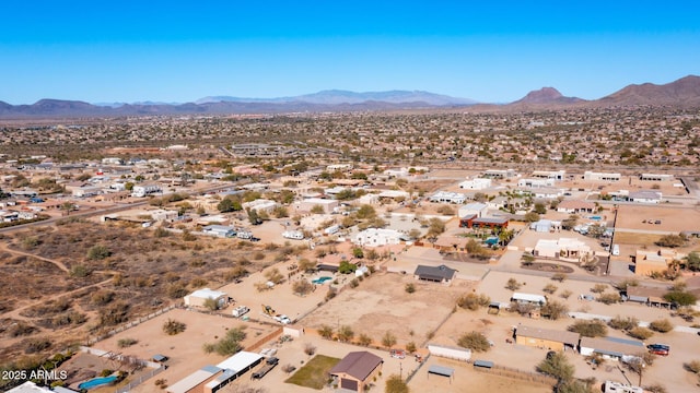 bird's eye view featuring a mountain view