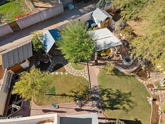 birds eye view of property