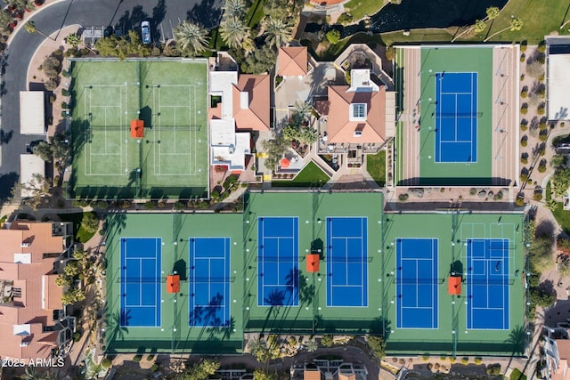 drone / aerial view featuring a residential view