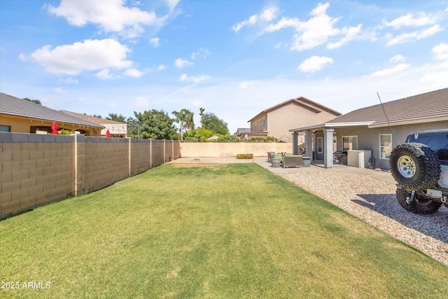 20464 E Bronco Dr, Queen Creek, AZ 85142 - fenced backyard with a patio