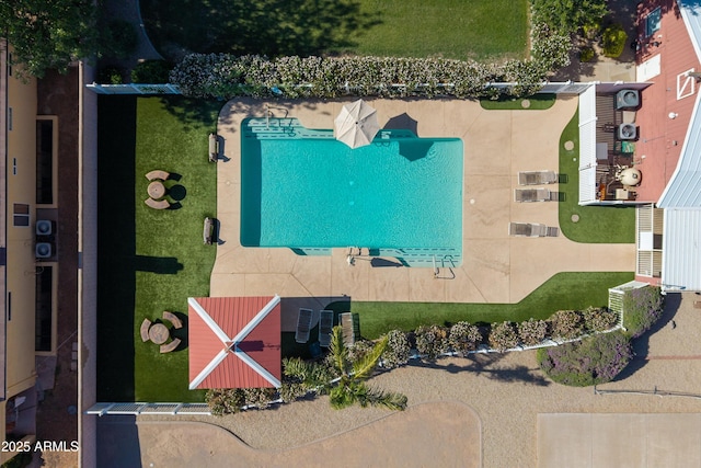 20464 E Bronco Dr, Queen Creek, AZ 85142 - bird's eye view of a pool