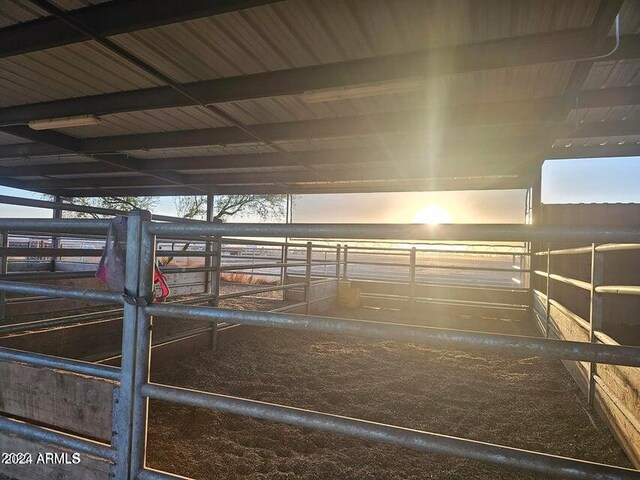 view of horse barn