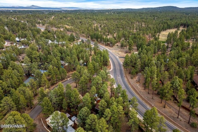 2600 W Old Linden Rd, Show Low, AZ 85901 - aerial view of property's location with a forest and mountains