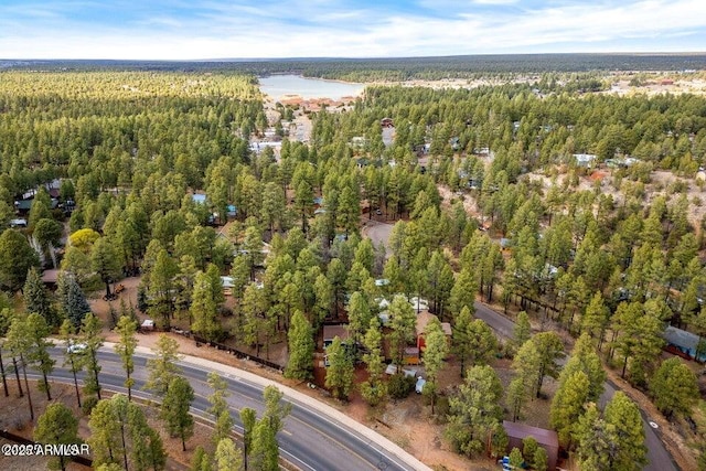2600 W Old Linden Rd, Show Low, AZ 85901 - aerial view of property and surrounding area with a heavily wooded area