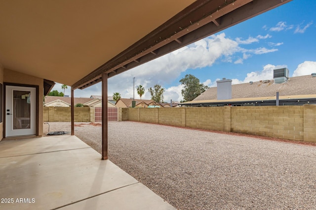 view of patio / terrace with a fenced backyard