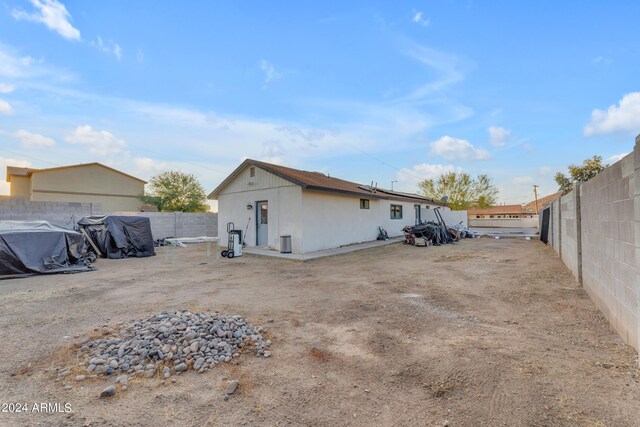 view of back of property