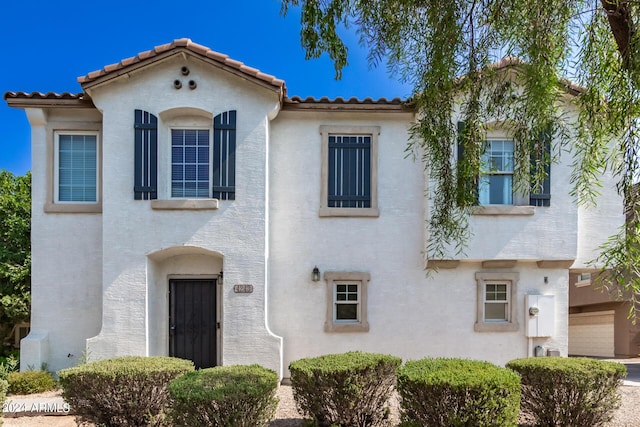 4243 E Jasper Dr, Gilbert, AZ 85296 - mediterranean / spanish-style house with a tile roof and stucco siding