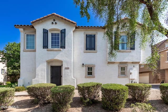 4243 E Jasper Dr, Gilbert, AZ 85296 - mediterranean / spanish-style home with a tile roof and stucco siding