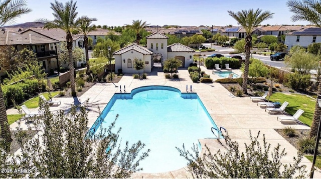 view of pool with a patio