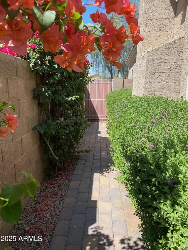 view of patio with fence