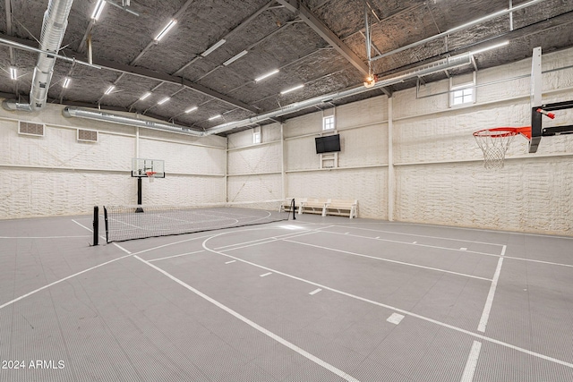 view of basketball court