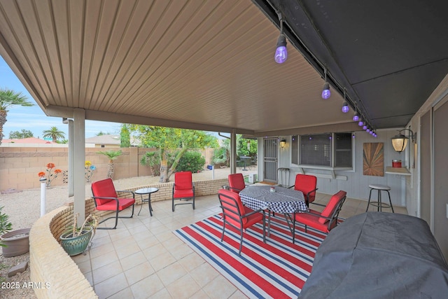 view of patio / terrace featuring a fenced backyard