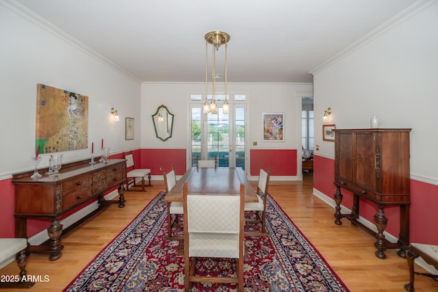 19125 N Lower Territory Rd, Prescott, AZ 86305 - dining space with light wood-style flooring and ornamental molding