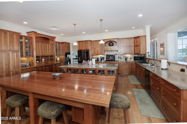 19125 N Lower Territory Rd, Prescott, AZ 86305 - dining room featuring light wood finished floors, crown molding, and recessed lighting