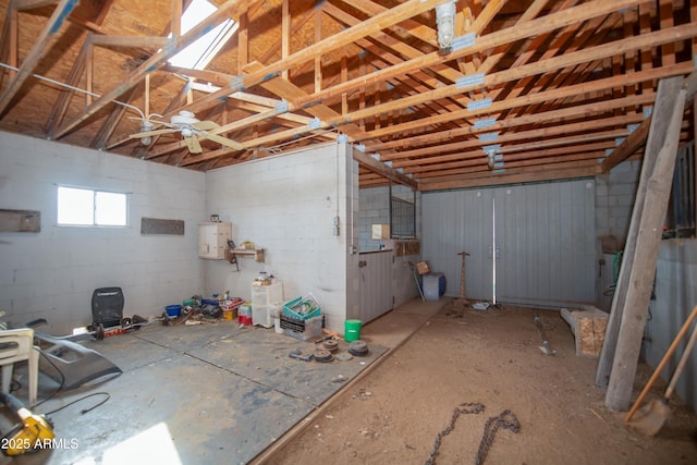 19125 N Lower Territory Rd, Prescott, AZ 86305 - basement featuring a garage and concrete block wall