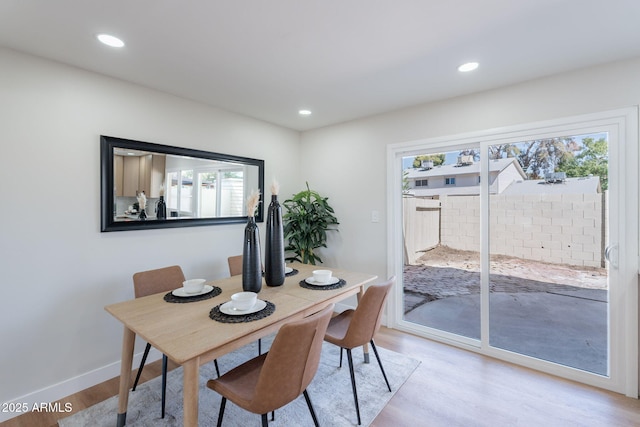1061 E Fremont Dr, Tempe, AZ 85282 - dining room with light wood-type flooring and recessed lighting