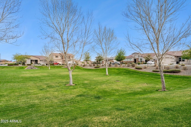 view of yard with a residential view