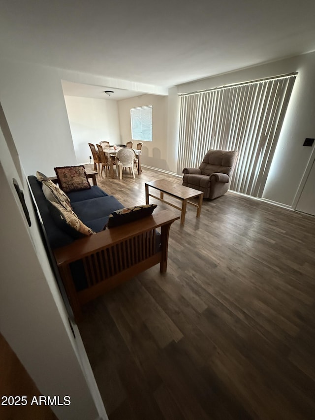 5517 E Boise St, Mesa, AZ 85205 - living room with wood finished floors
