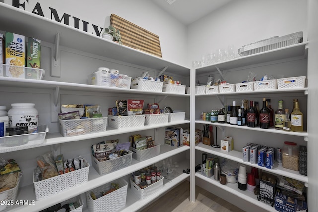 view of pantry