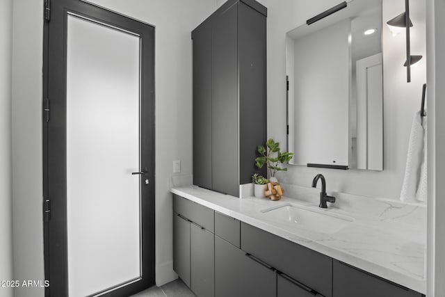 bathroom featuring vanity