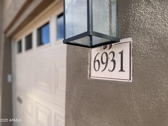exterior view of stucco siding