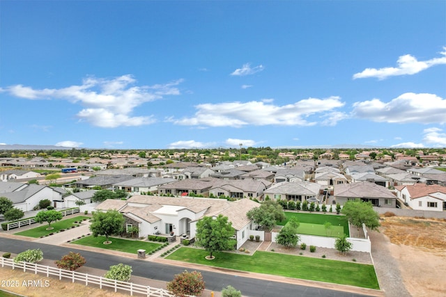 12228 E Wood Dr, Chandler, AZ 85249 - birds eye view of property featuring a residential view
