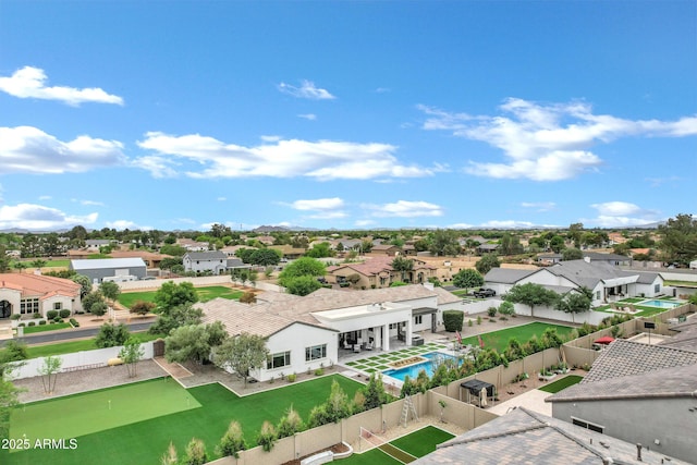 12228 E Wood Dr, Chandler, AZ 85249 - birds eye view of property with a residential view