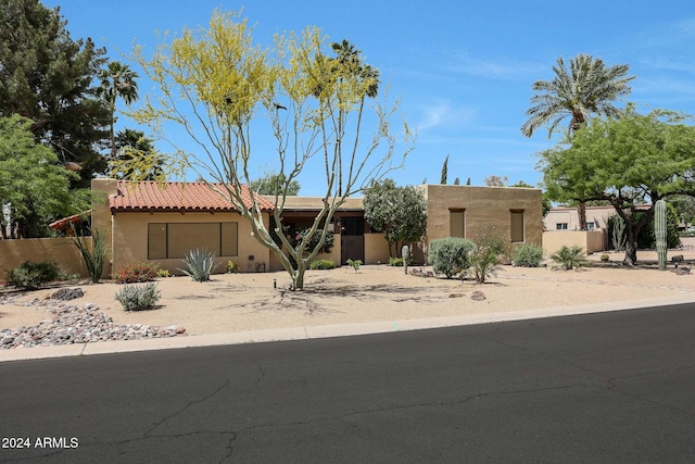 view of pueblo-style home