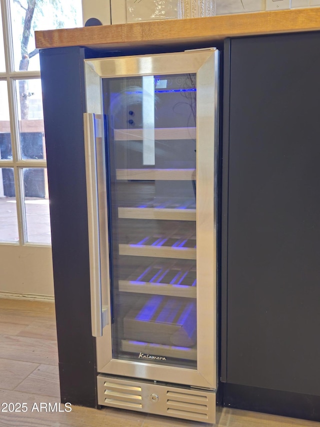 details with beverage cooler