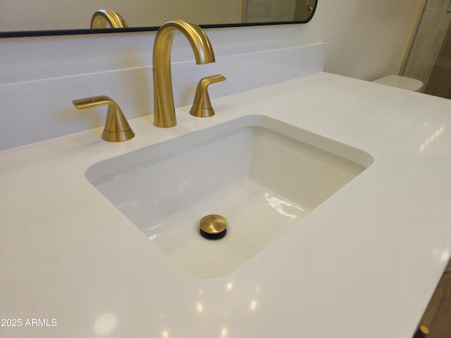 details featuring vanity