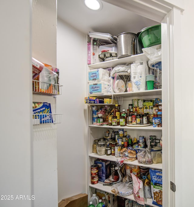 view of storage area